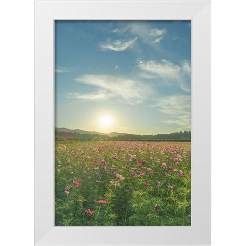 its like a dream White Modern Wood Framed Art Print by Yano, Masahiro