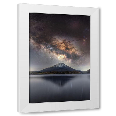 Sanctuary of Stars White Modern Wood Framed Art Print by Harlock