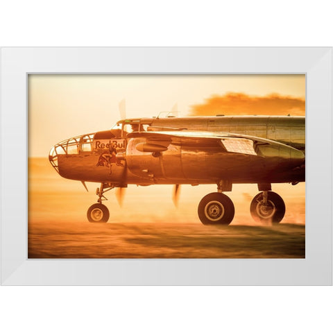 Sun ride White Modern Wood Framed Art Print by Wrobel, Piotr