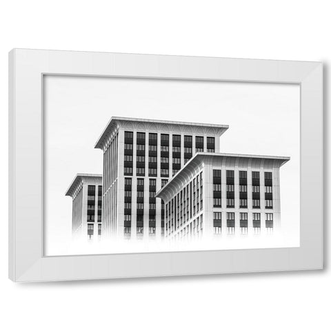 Prime Time Residential Complex White Modern Wood Framed Art Print by Kotov, Andrey