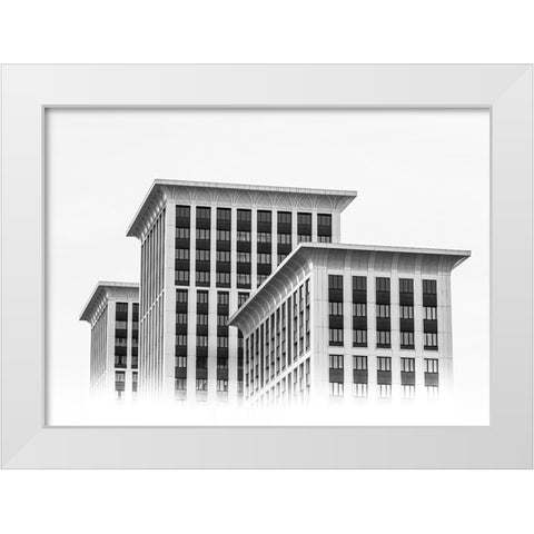 Prime Time Residential Complex White Modern Wood Framed Art Print by Kotov, Andrey