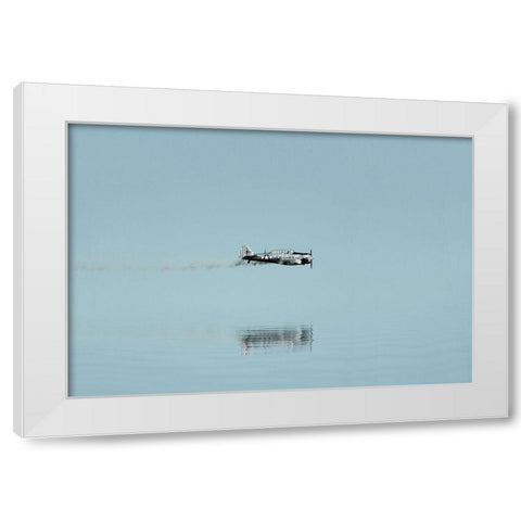 Fly low White Modern Wood Framed Art Print by Cederberg, Marcus
