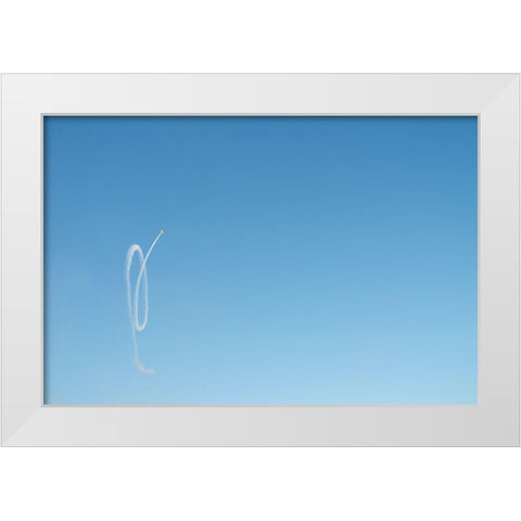 Wohooo White Modern Wood Framed Art Print by Cederberg, Marcus
