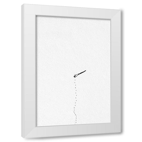 Yeti White Modern Wood Framed Art Print by Cederberg, Marcus