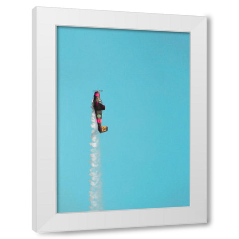 DonAat press that butttooooooo.... White Modern Wood Framed Art Print by Cederberg, Marcus