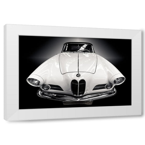 The Cabriolet White Modern Wood Framed Art Print by Weber, Roland