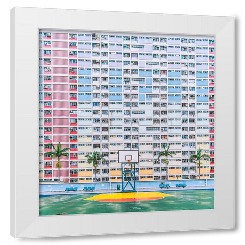 Qrainbowq Estate White Modern Wood Framed Art Print by Xiaobei, Han