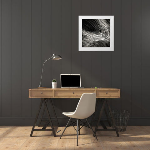 Dark madness White Modern Wood Framed Art Print by Claes, Gilbert
