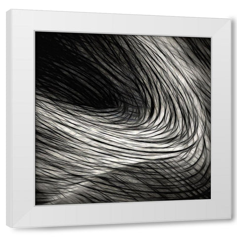Dark madness White Modern Wood Framed Art Print by Claes, Gilbert