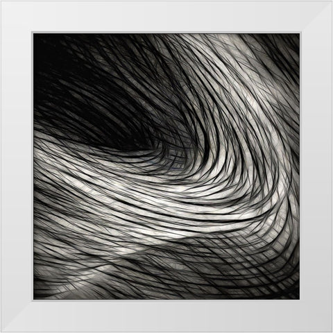 Dark madness White Modern Wood Framed Art Print by Claes, Gilbert