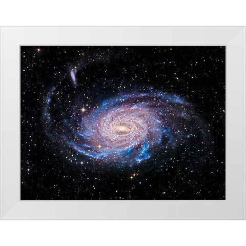 NGC 6744 Galaxy White Modern Wood Framed Art Print by Chander, Vikas