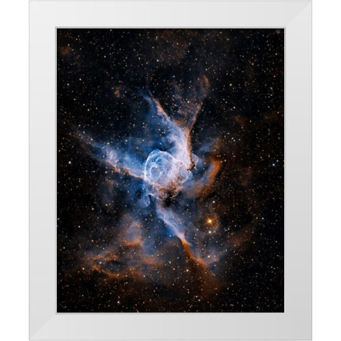 ThorS Helmet White Modern Wood Framed Art Print by Chander, Vikas