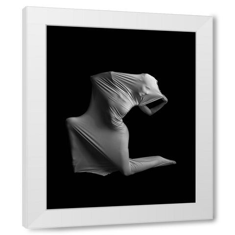Harmony White Modern Wood Framed Art Print by Stein, Tali
