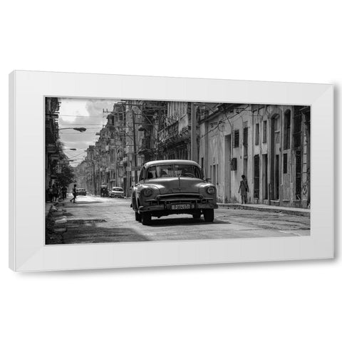 Havana in Black a White White Modern Wood Framed Art Print by Einhorn, Itzik