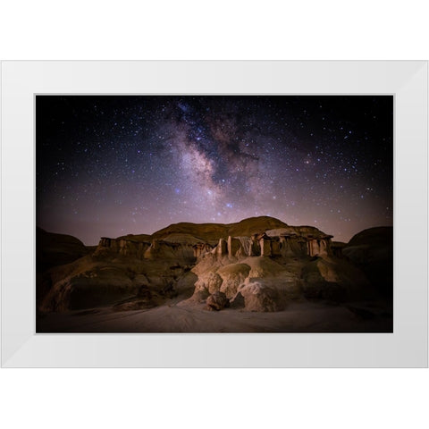 eroded ruins White Modern Wood Framed Art Print by Sturzbecher, Volkhard