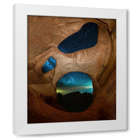 Screaming Pirate White Modern Wood Framed Art Print by Zhang, Mei
