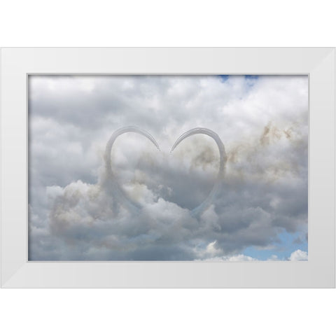 Love is in the air. White Modern Wood Framed Art Print by Londal, Leif