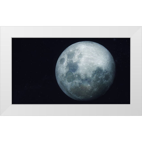 Lunar Dream White Modern Wood Framed Art Print by Taransohal
