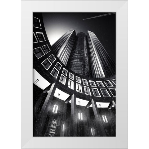 Frankfurt 185 White Modern Wood Framed Art Print by Otero Sobrino, Dani