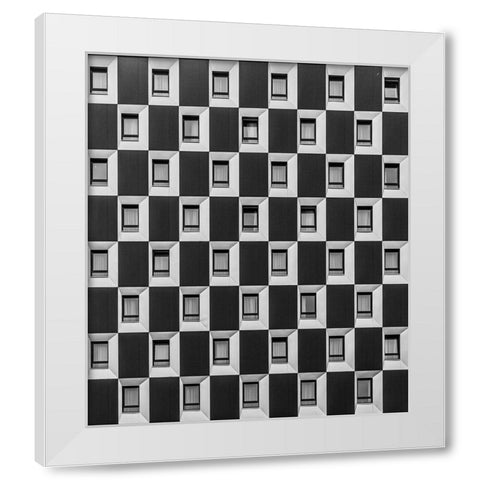 Windows-Vienna White Modern Wood Framed Art Print by Gumerov, Taymuraz