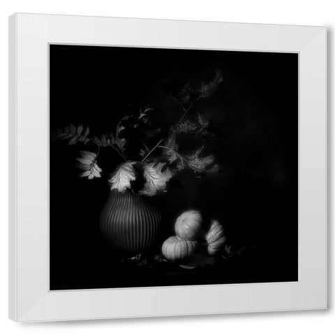 Autumn Memory. White Modern Wood Framed Art Print by Dingemans, Saskia