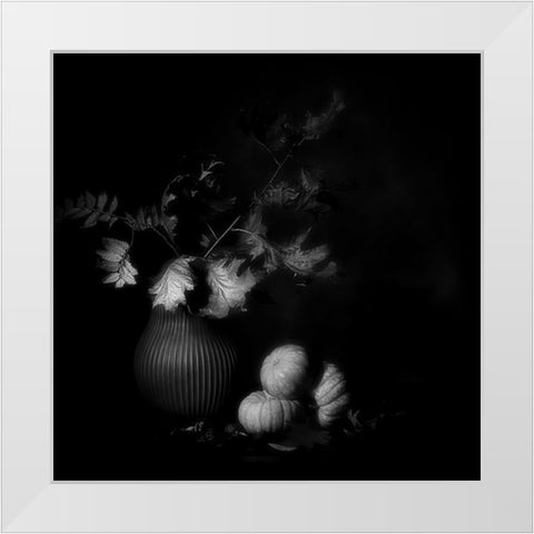 Autumn Memory. White Modern Wood Framed Art Print by Dingemans, Saskia