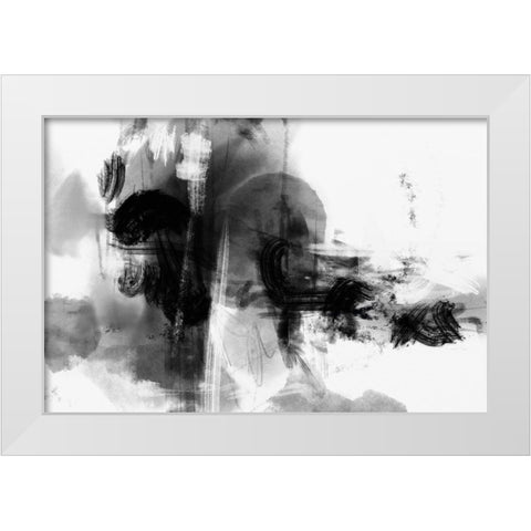 Mono Wild White Modern Wood Framed Art Print by 1x Studio II