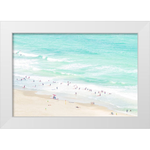 Summertime White Modern Wood Framed Art Print by Raif, Joshua