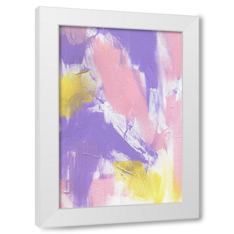 Color Bomb White Modern Wood Framed Art Print by Uplusmestudio