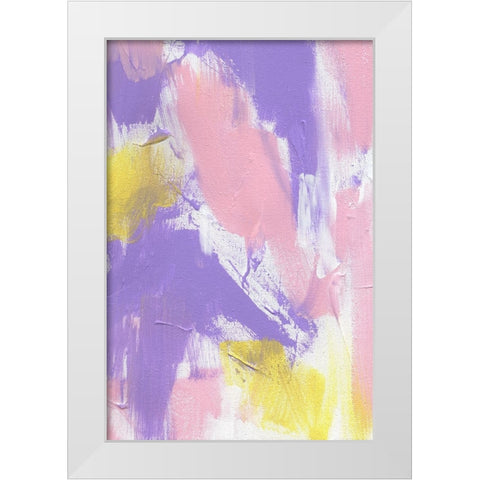 Color Bomb White Modern Wood Framed Art Print by Uplusmestudio