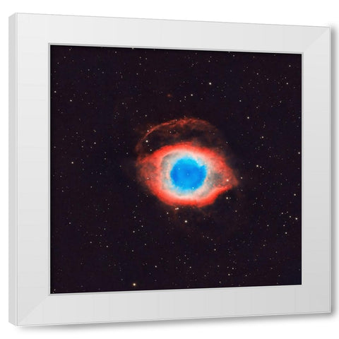 Eye of Sauron White Modern Wood Framed Art Print by Zhen Yu, James