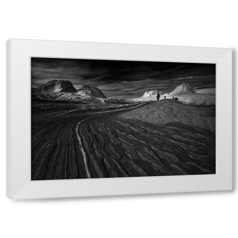 Wcwfwhite Pocket White Modern Wood Framed Art Print by Zeng, Jiahong