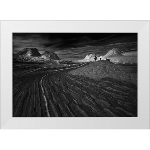 Wcwfwhite Pocket White Modern Wood Framed Art Print by Zeng, Jiahong