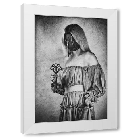 Keys Keeper White Modern Wood Framed Art Print by Ulfig Arps, Sandra