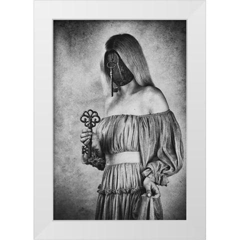 Keys Keeper White Modern Wood Framed Art Print by Ulfig Arps, Sandra