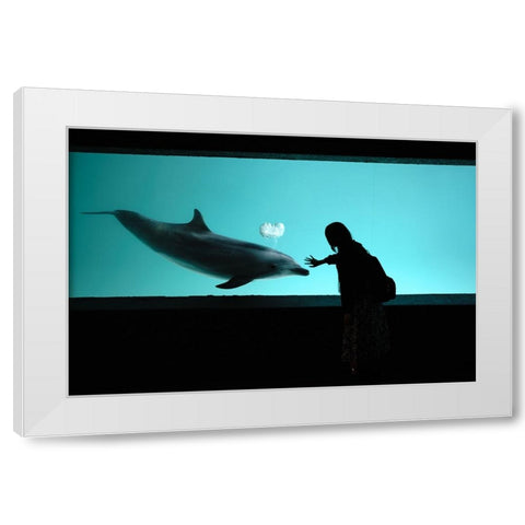 I Understand My FeelingsaÂC White Modern Wood Framed Art Print by Sangan, Kurosaki