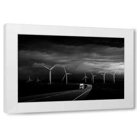 Before Dawn White Modern Wood Framed Art Print by Li, Bing