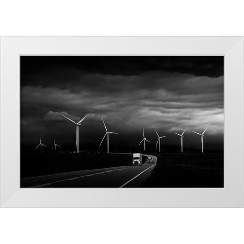 Before Dawn White Modern Wood Framed Art Print by Li, Bing