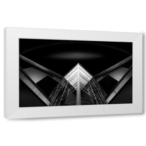 Chem A Biochem Building White Modern Wood Framed Art Print by D. Tang, Lisa