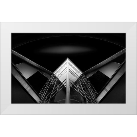 Chem A Biochem Building White Modern Wood Framed Art Print by D. Tang, Lisa