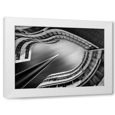 Kap Bogen White Modern Wood Framed Art Print by Figueras, Antoni