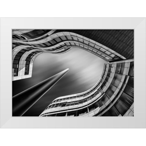 Kap Bogen White Modern Wood Framed Art Print by Figueras, Antoni