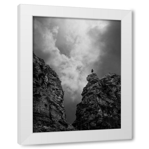 Endless Way White Modern Wood Framed Art Print by Noori, Saba