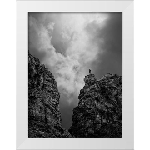 Endless Way White Modern Wood Framed Art Print by Noori, Saba