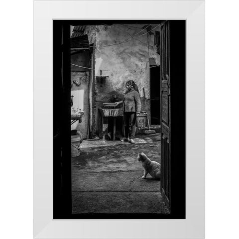 Everyday Life White Modern Wood Framed Art Print by Morishige, Koji