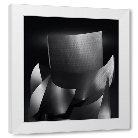 The Concert White Modern Wood Framed Art Print by Garcia, Helena