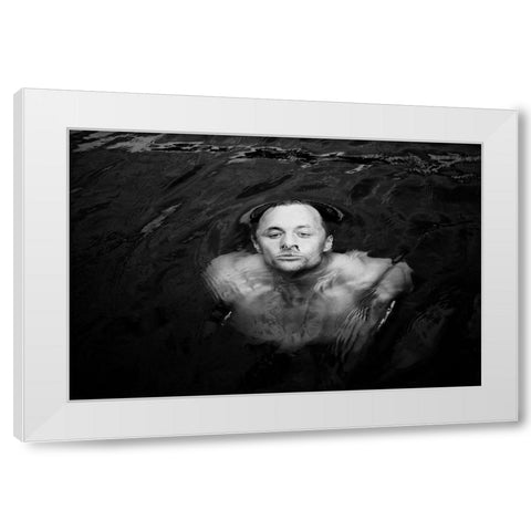 Under Water White Modern Wood Framed Art Print by Wicklow, Jorgen