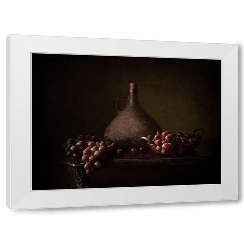 Somewhere In Time White Modern Wood Framed Art Print by Perfoncio, Margareth