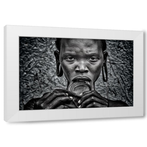 Surmi Woman. White Modern Wood Framed Art Print by Inazio Kuesta, Joxe
