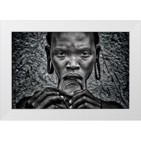 Surmi Woman. White Modern Wood Framed Art Print by Inazio Kuesta, Joxe